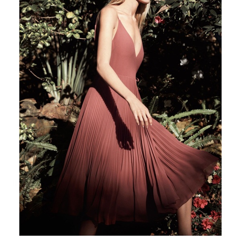 Wilfred Midi Dress in Dusty Rose
